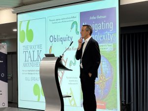 Michael Couglin delivering keynote address